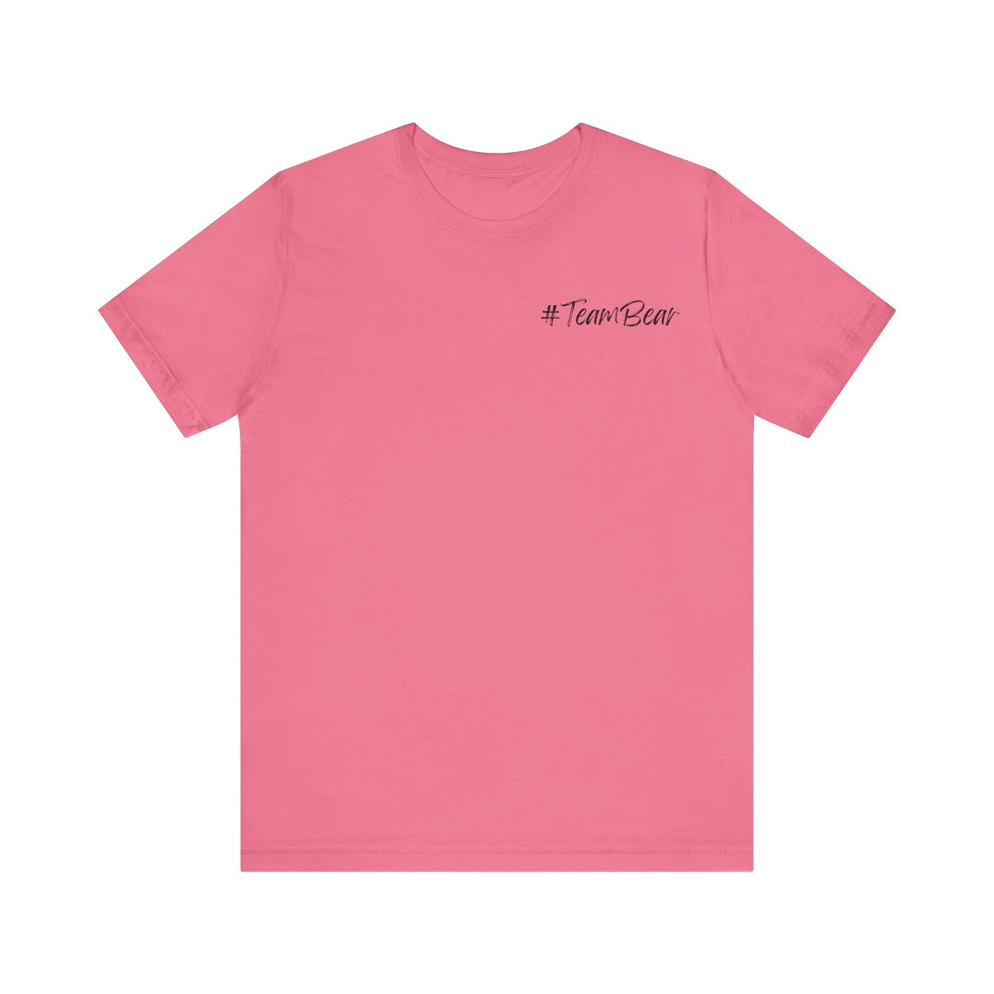 Women's Two-Sided Graphic "Team Bear" Tee - Black Graphics