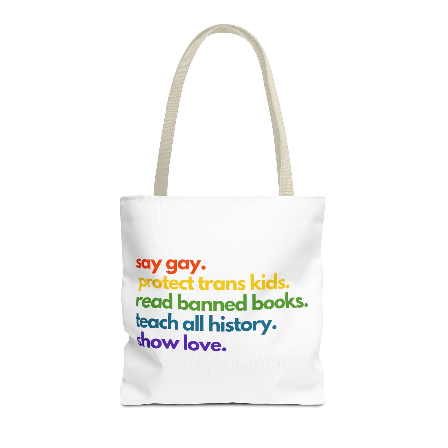 Pride Quote Tote Bag (AOP)