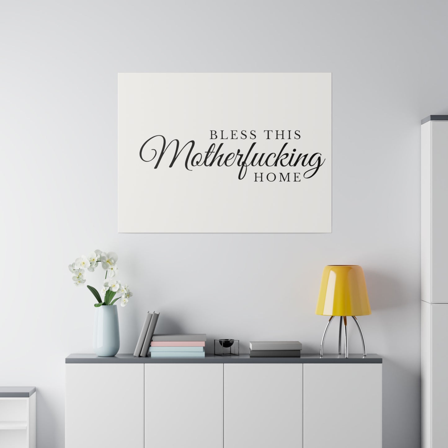 Bless This Home Matte Canvas, Stretched, 0.75"