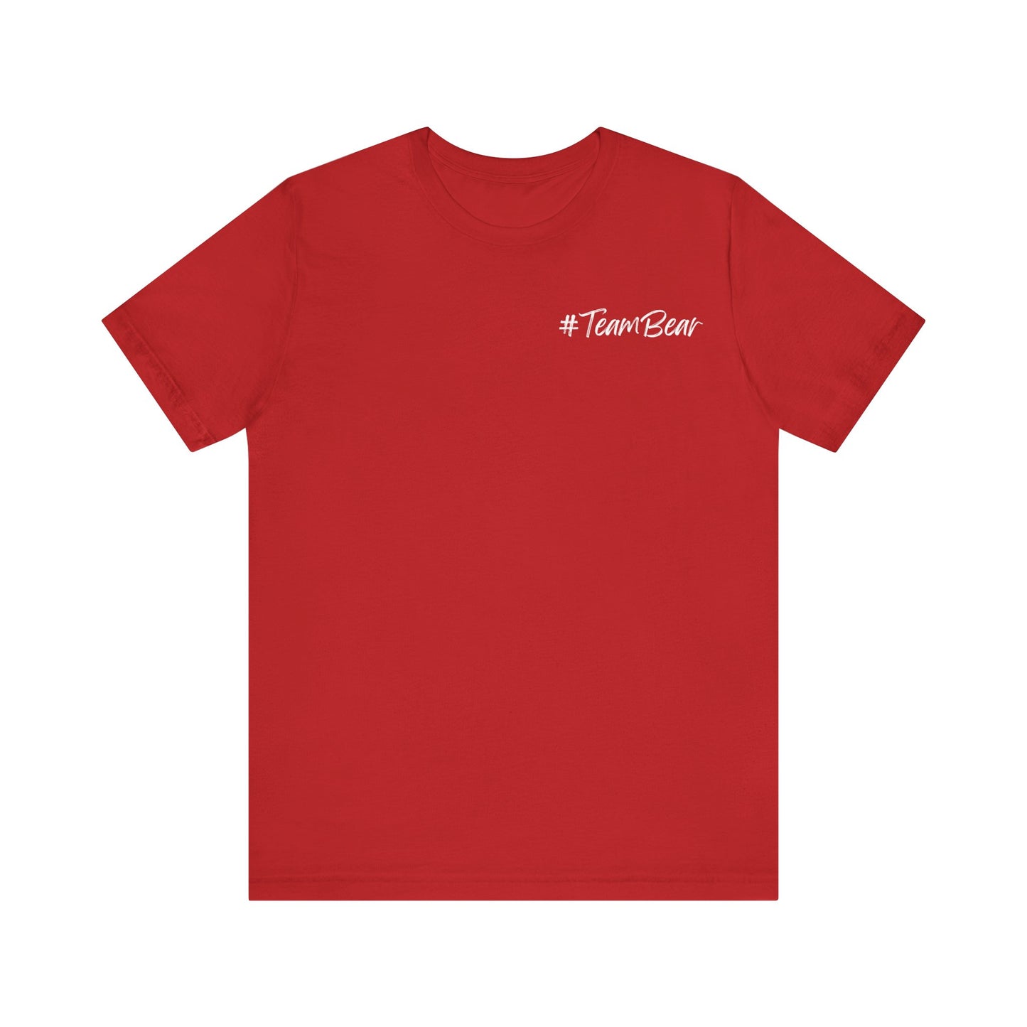 Women's Two-Sided Graphic "Team Bear" Tee - White Graphics