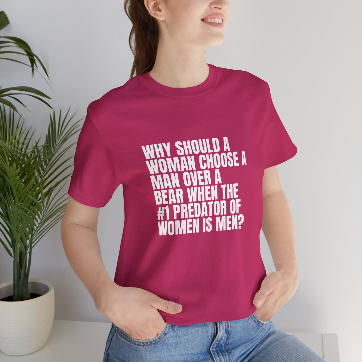 Women's Man v. Bear Quoted Tee