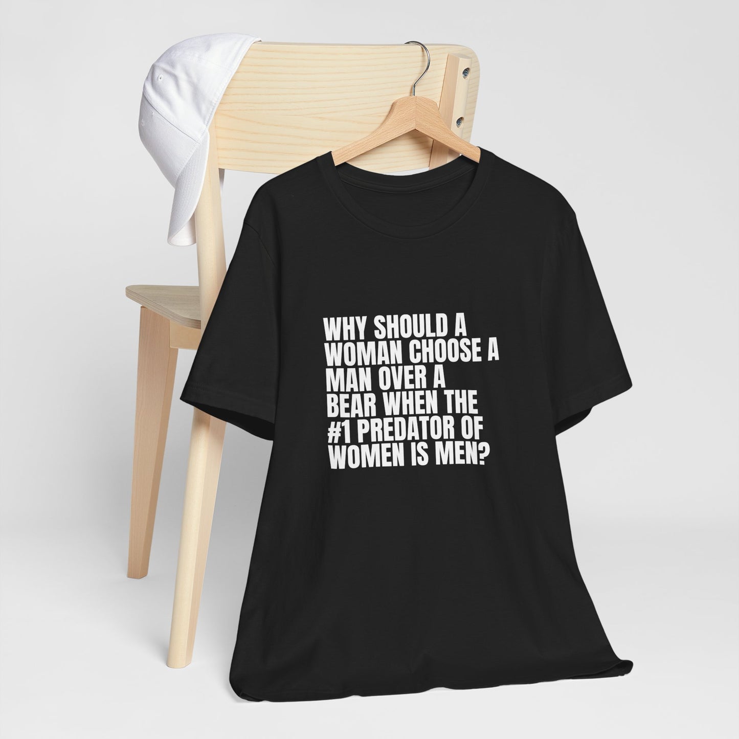 Women's Man v. Bear Quoted Tee