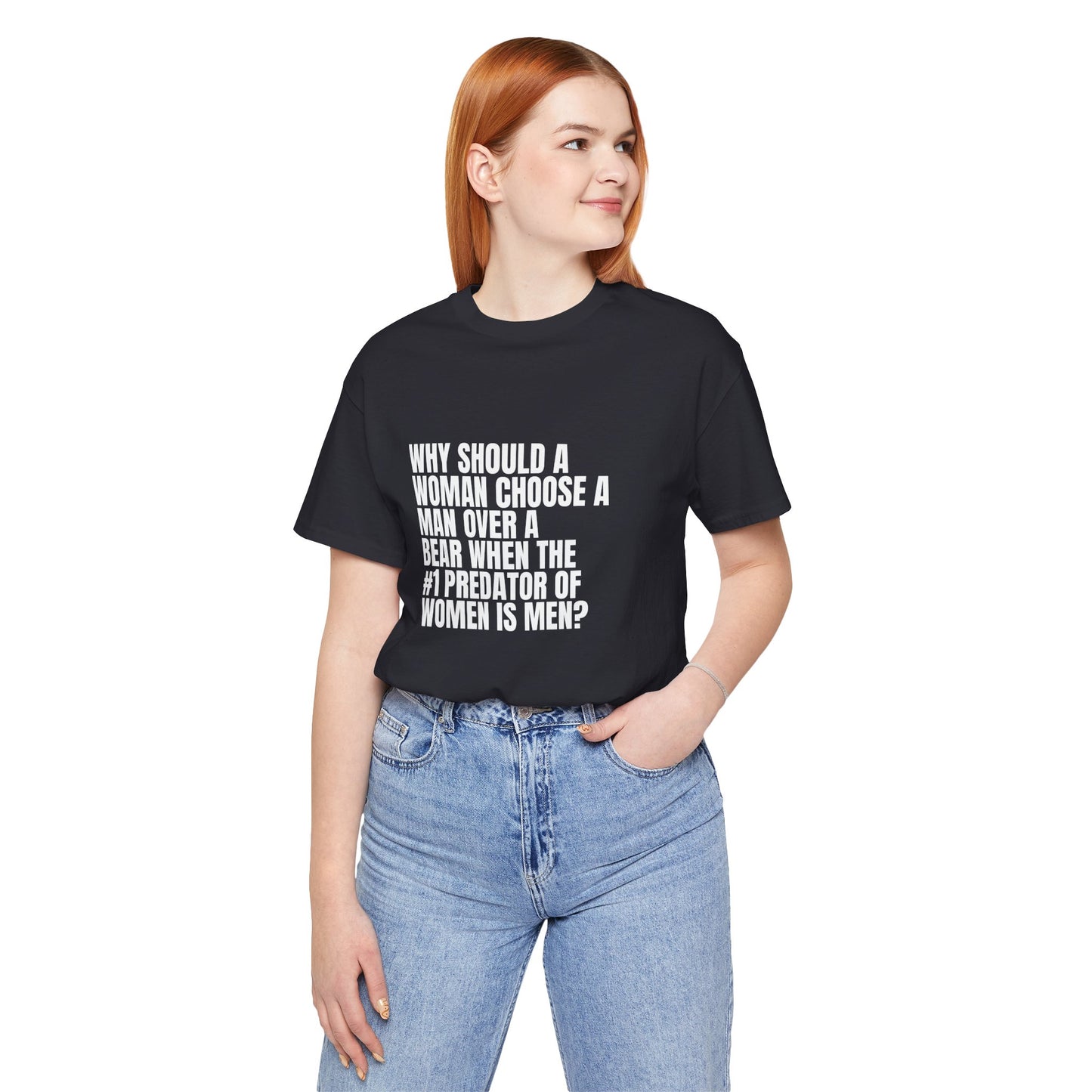 Women's Man v. Bear Quoted Tee