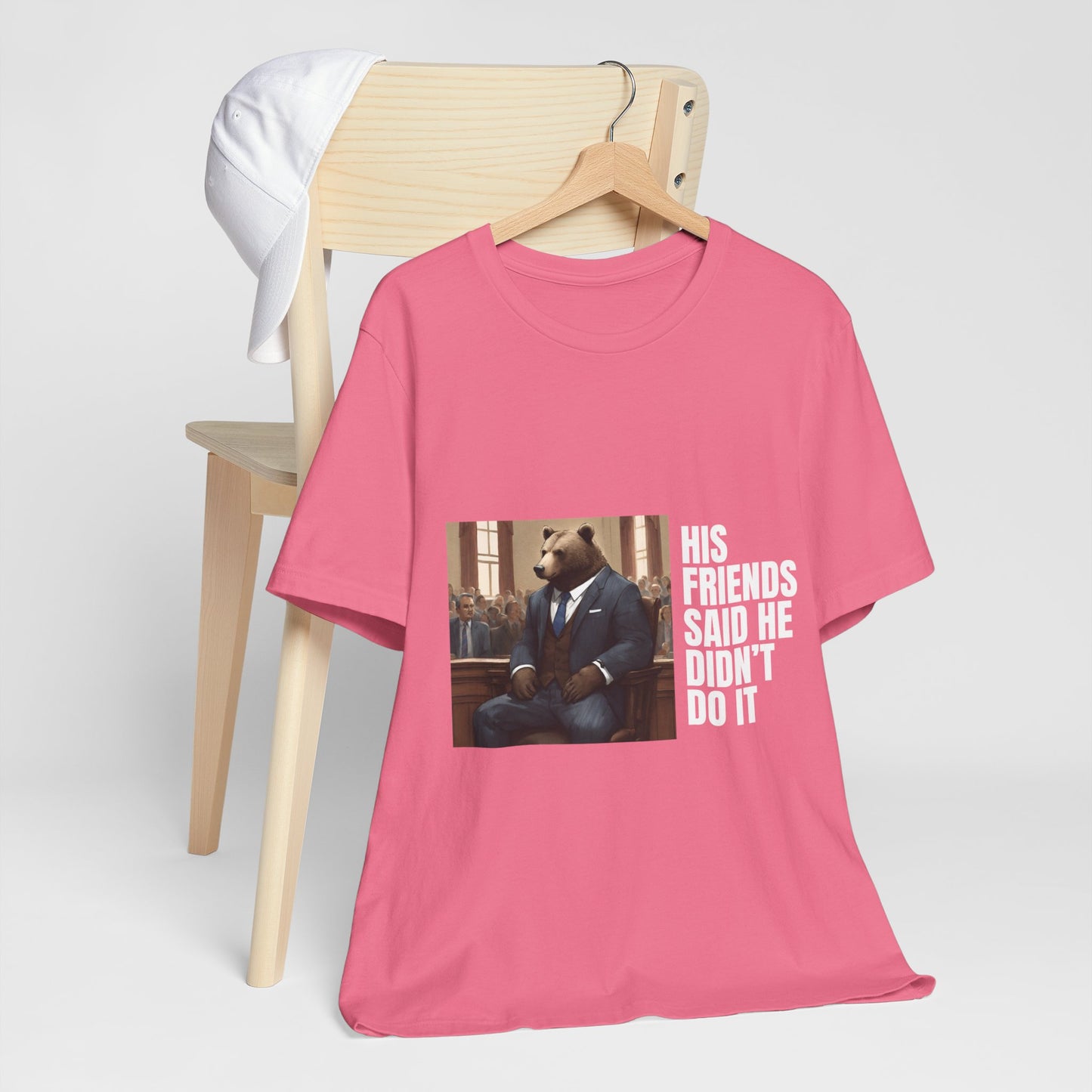 Women's Bear Trial Tee - White Graphic