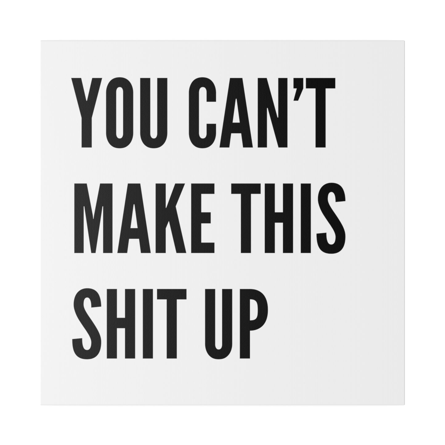 Can't Make This Up Matte Canvas, Stretched, 0.75"