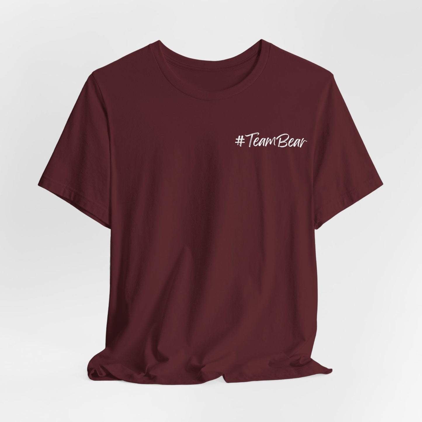Women's Two-Sided Graphic "Team Bear" Tee - White Graphics