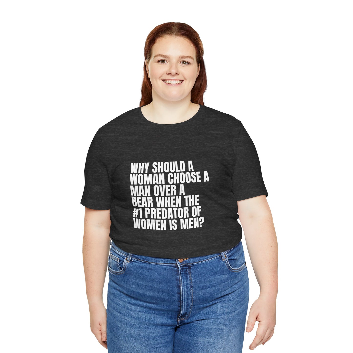 Women's Man v. Bear Quoted Tee