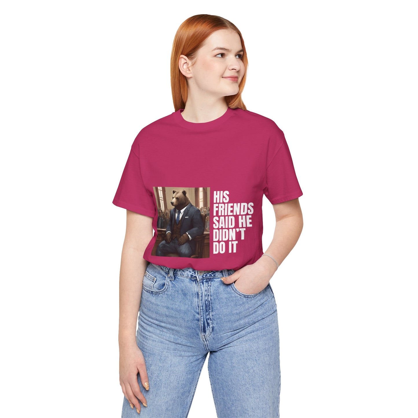 Women's Bear Trial Tee - White Graphic