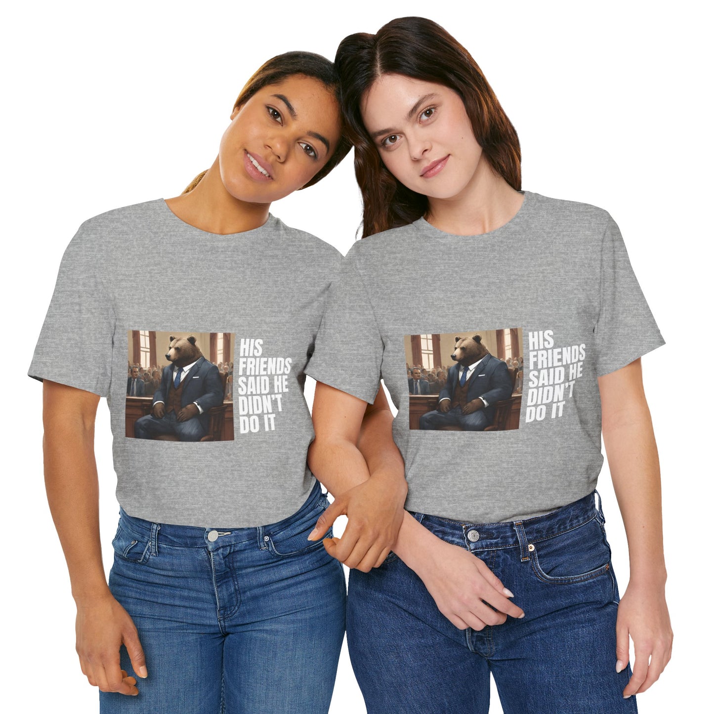 Women's Bear Trial Tee - White Graphic