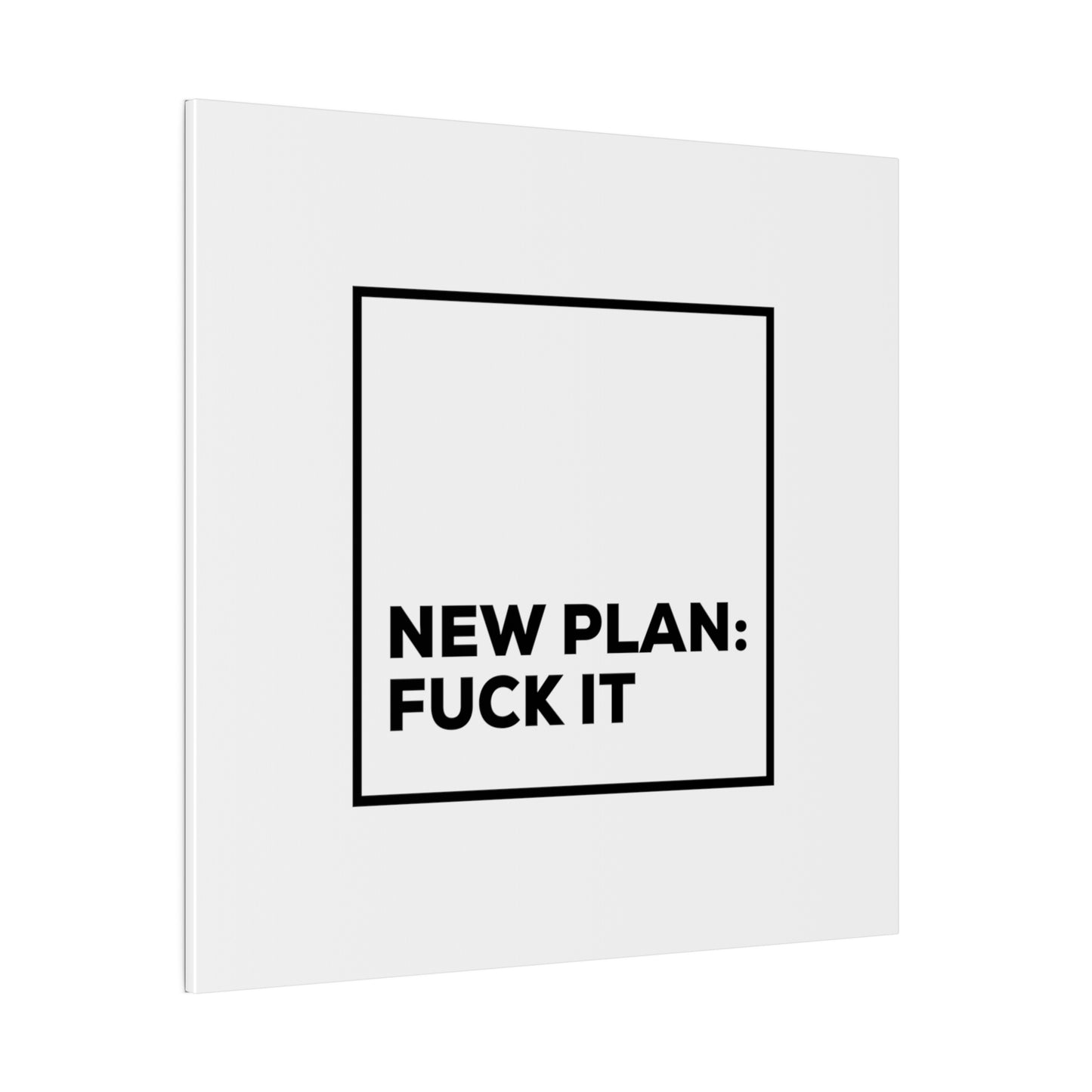 New Plan Matte Canvas, Stretched, 0.75"