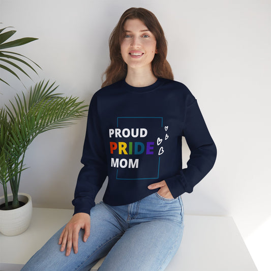 Proud Pride Mom Crewneck Sweatshirt