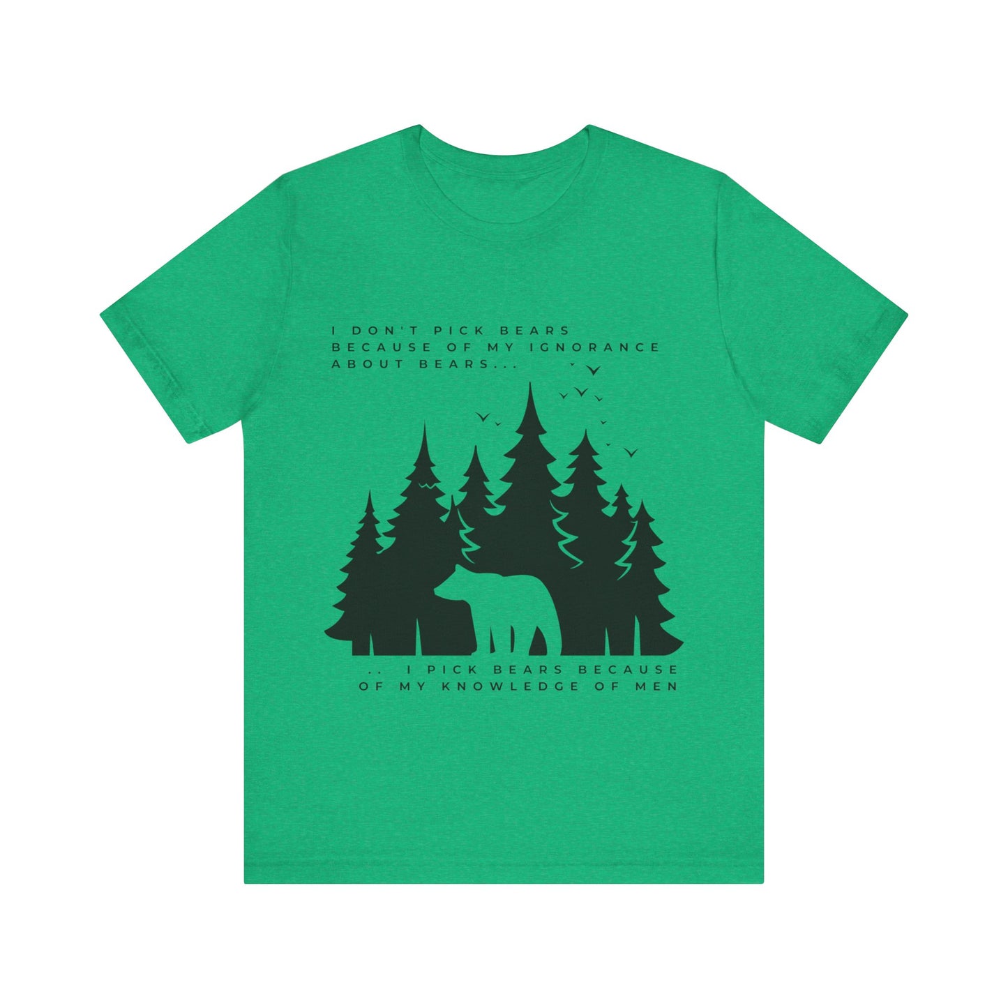 Women's Bear Quote Tee - Black Graphic