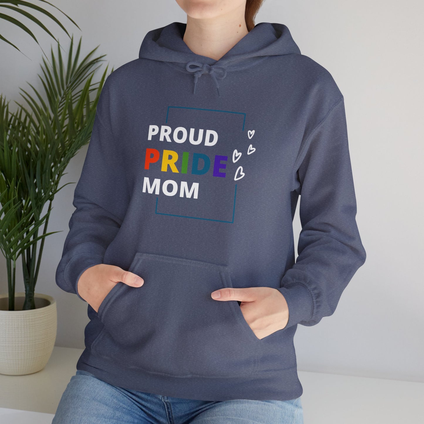 Proud Pride Mom Hooded Sweatshirt