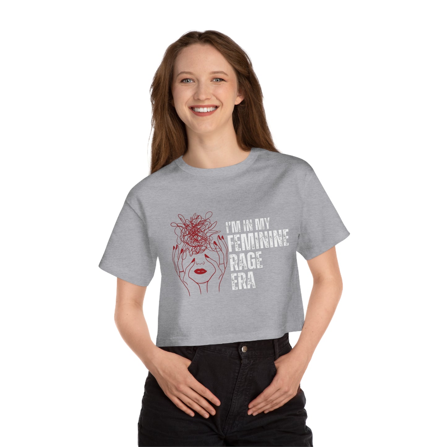 Women's Feminine Rage Era Cropped T-Shirt