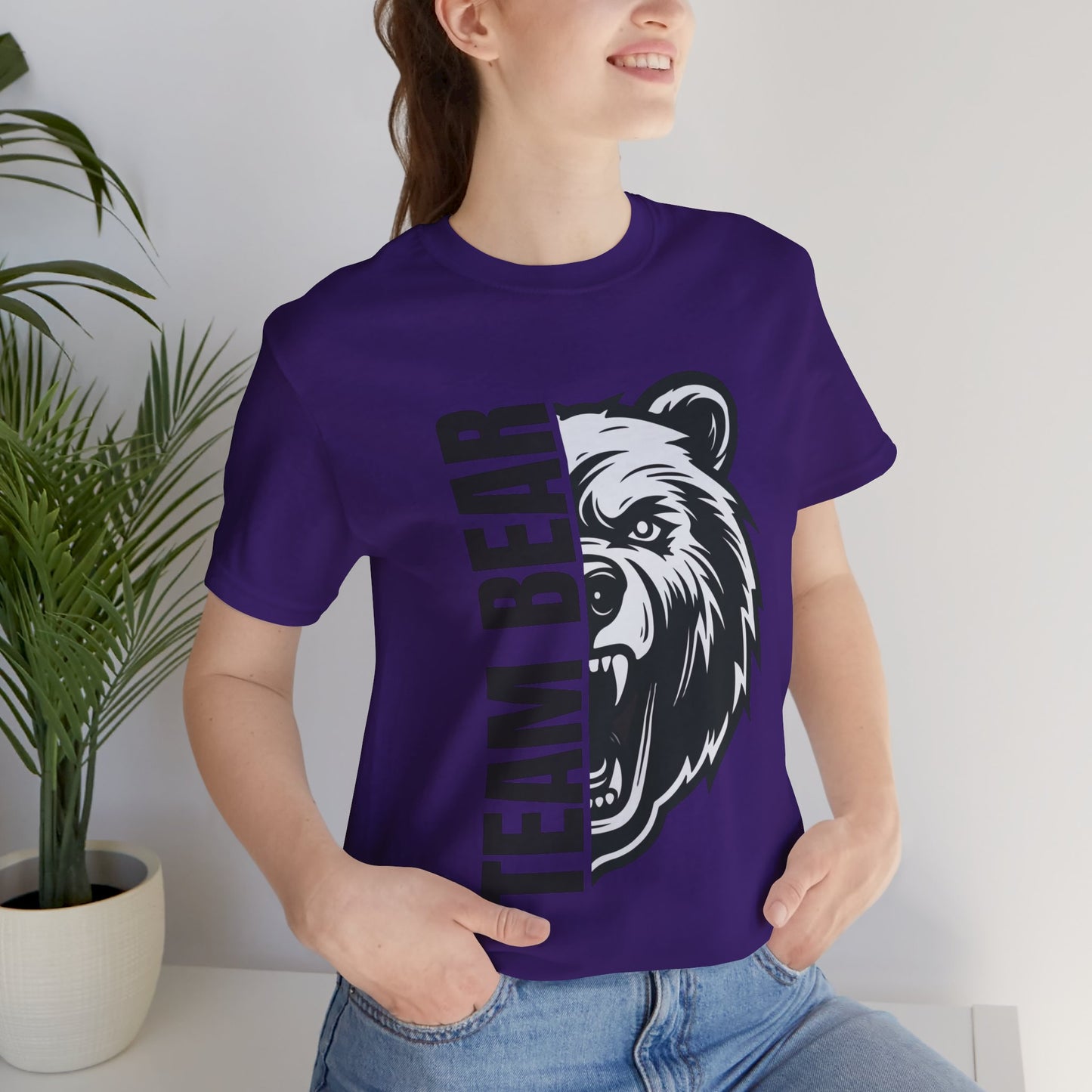 Women's "Team Bear" Tee - Black Lettering