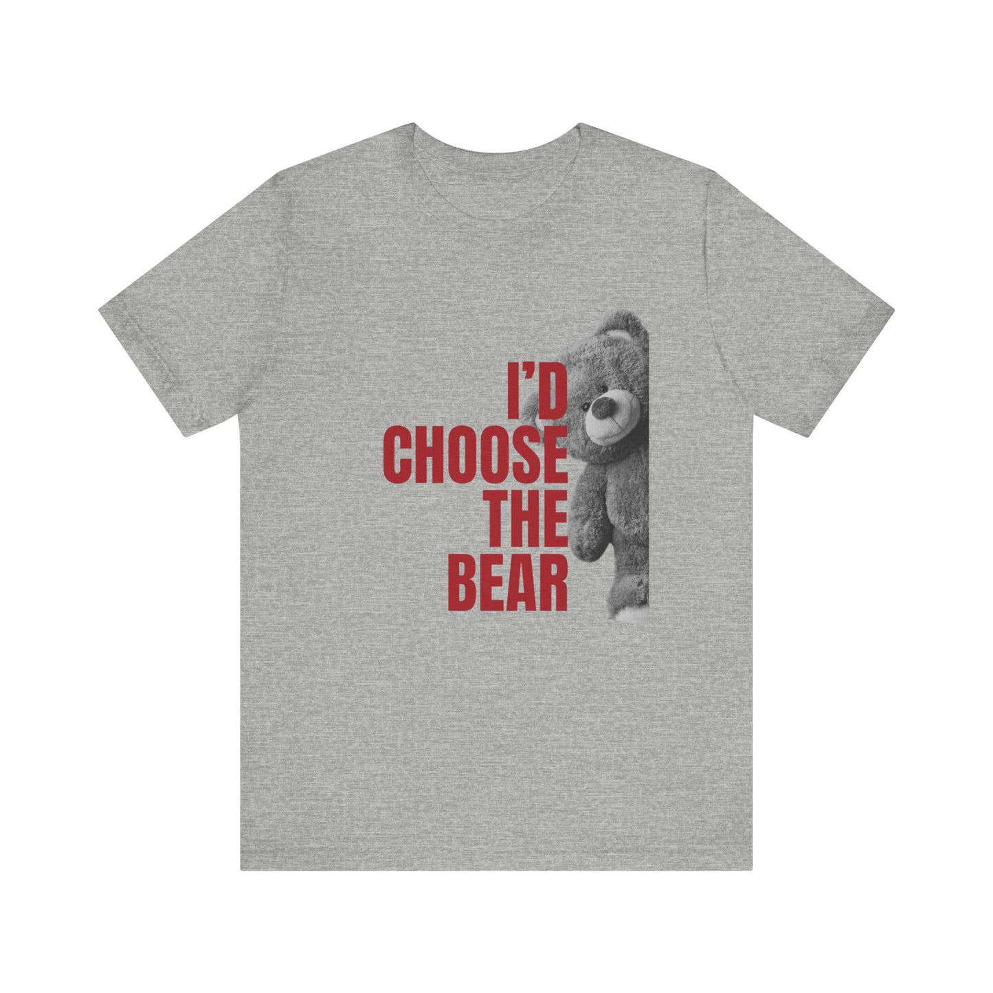 Women's Teddy Bear Tee - Red Writing