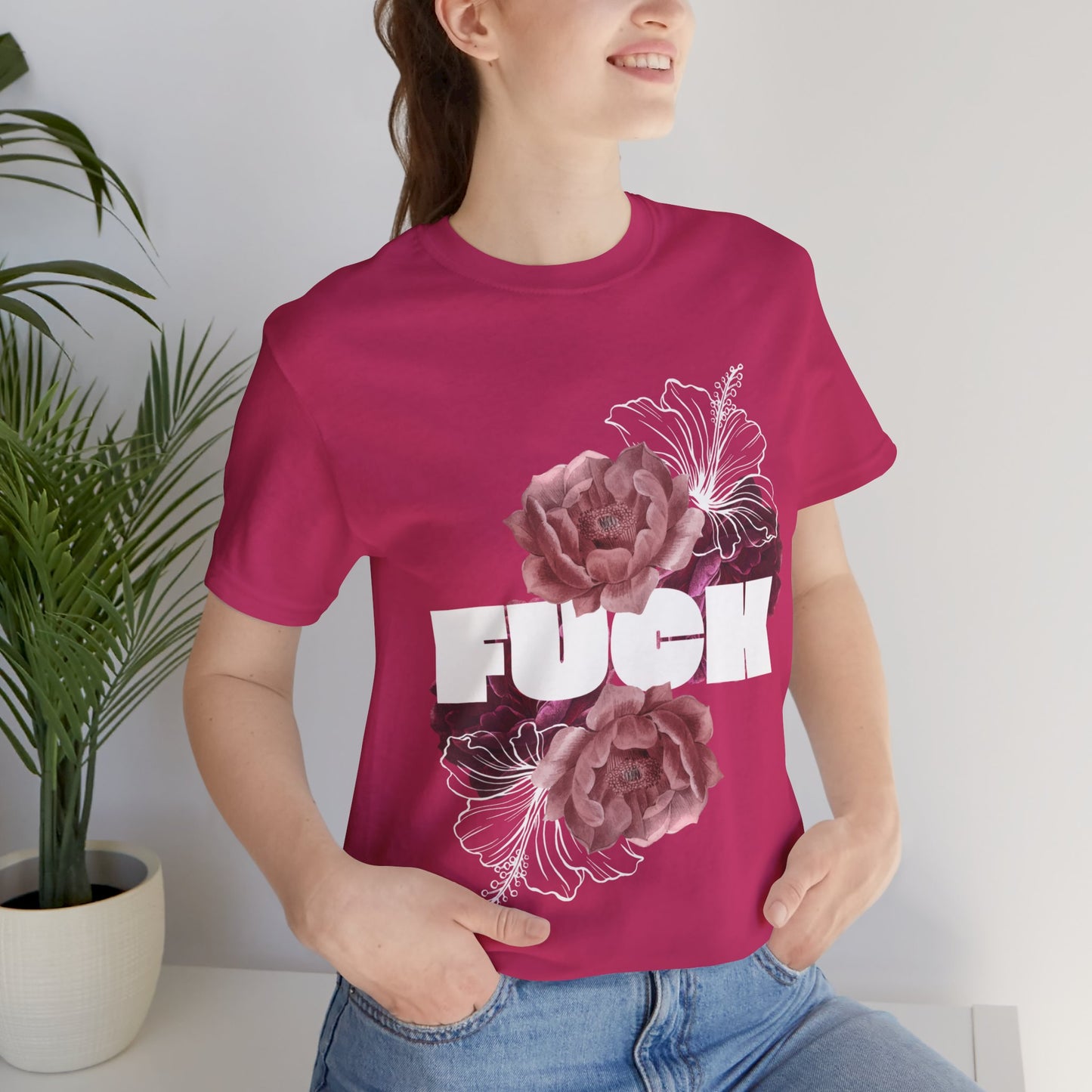 Women's Floral F*ck Short Sleeve Tee
