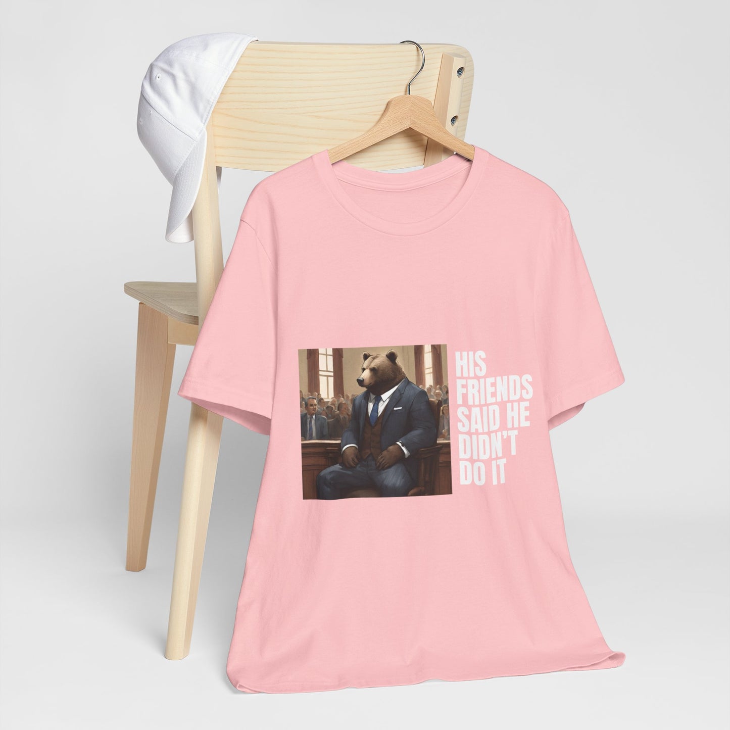Women's Bear Trial Tee - White Graphic