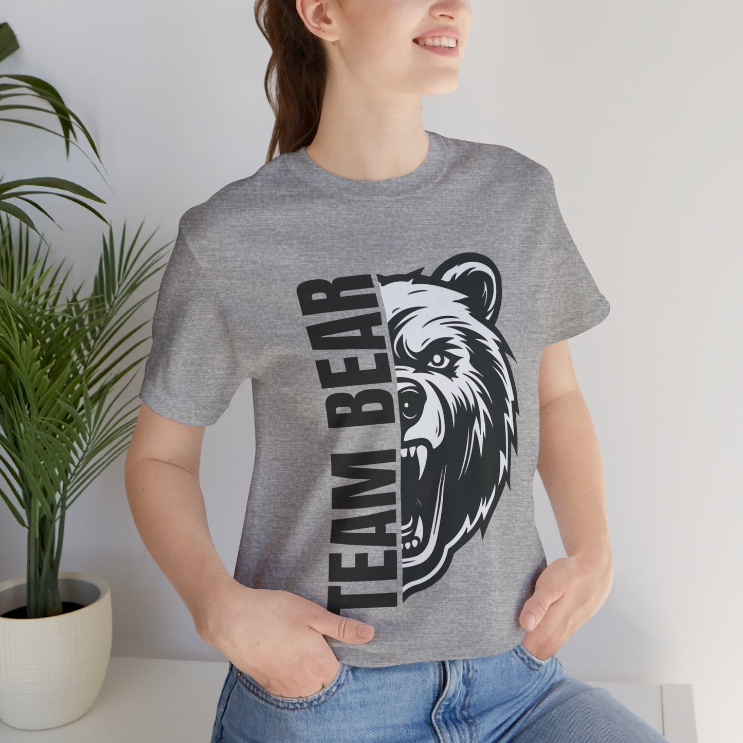 Women's "Team Bear" Tee - Black Lettering