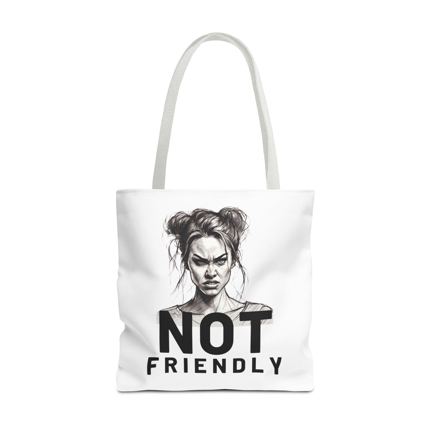 Not Friendly Tote Bag (AOP)
