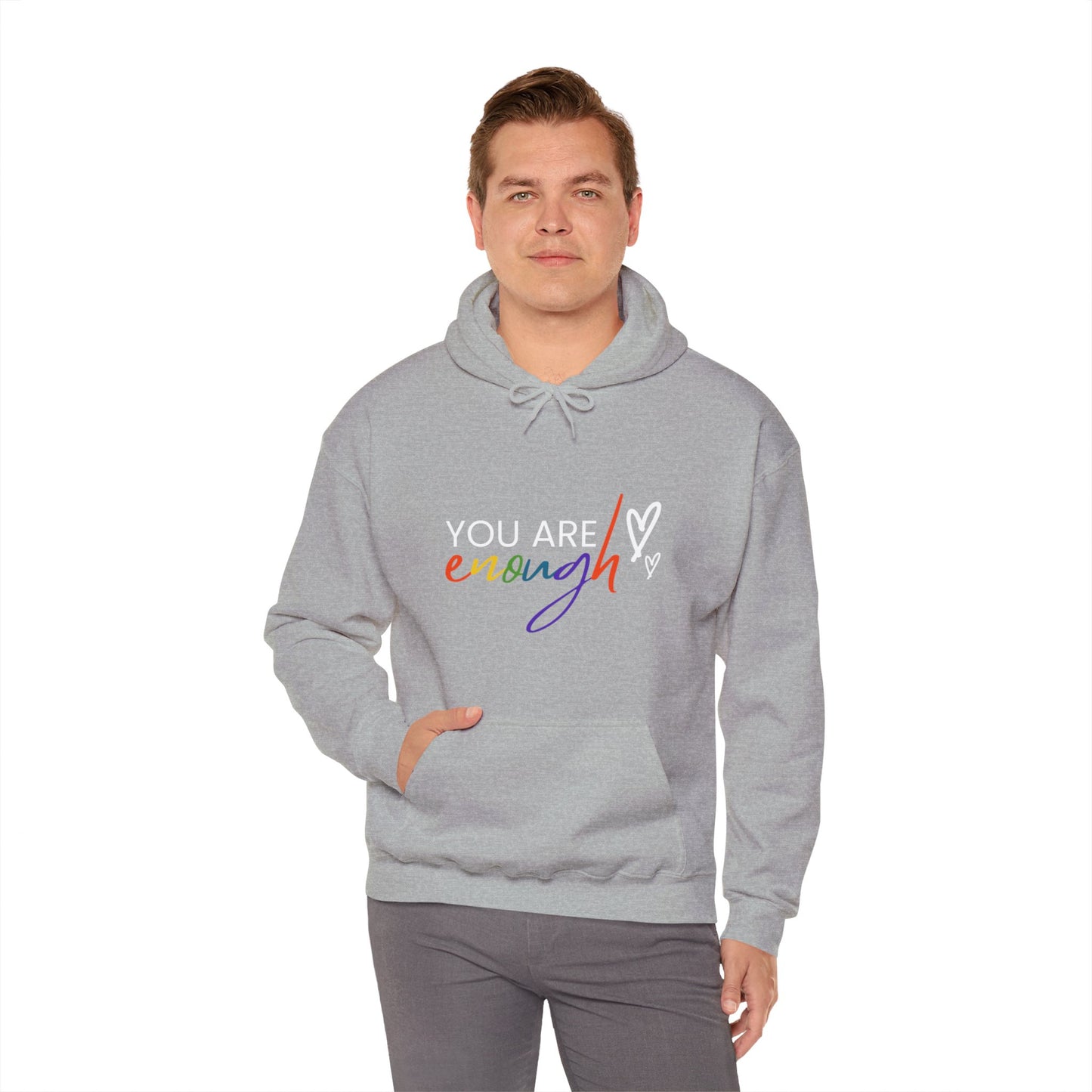 "You Are Enough" Hooded Sweatshirt