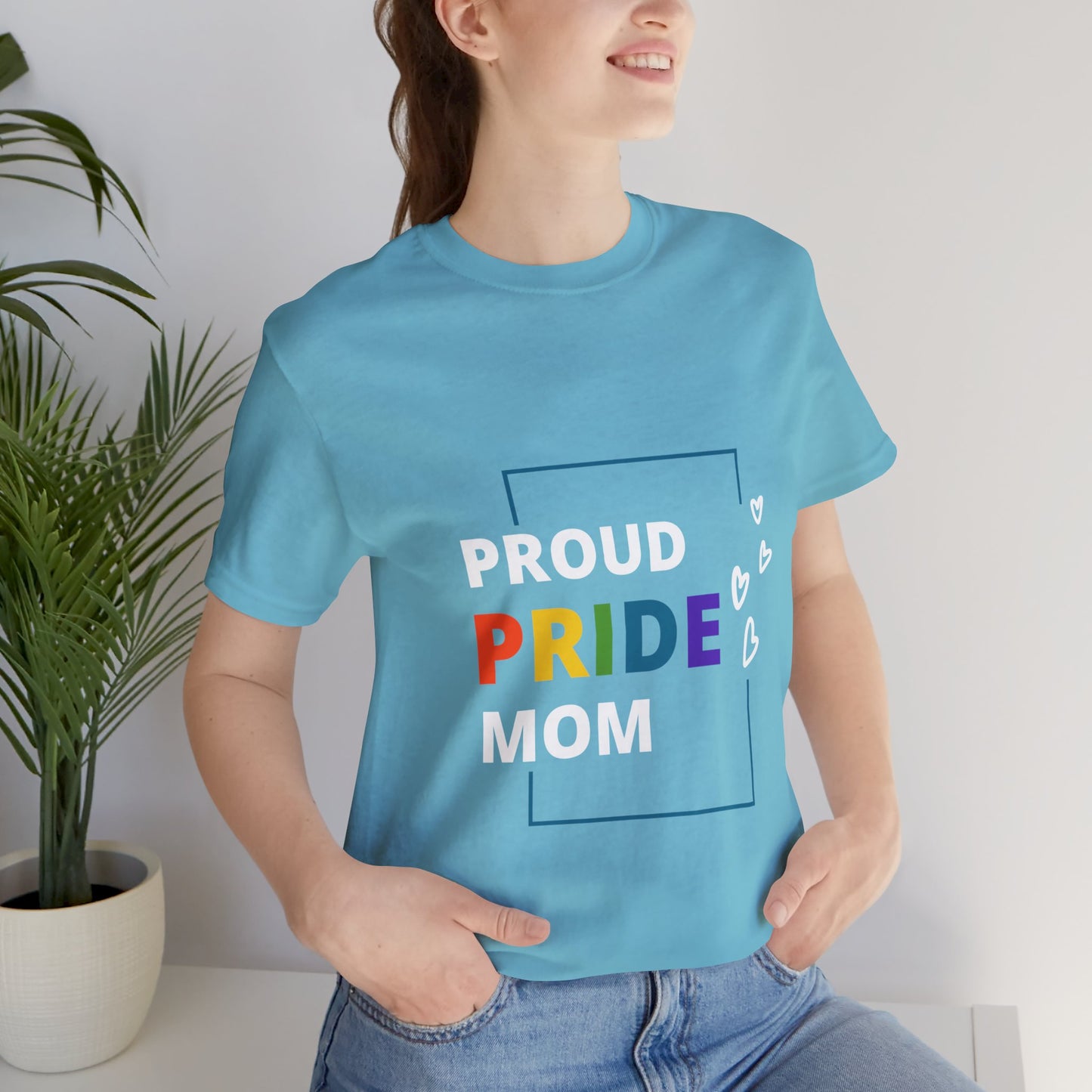 "Proud Pride Mom" Short Sleeve Tee