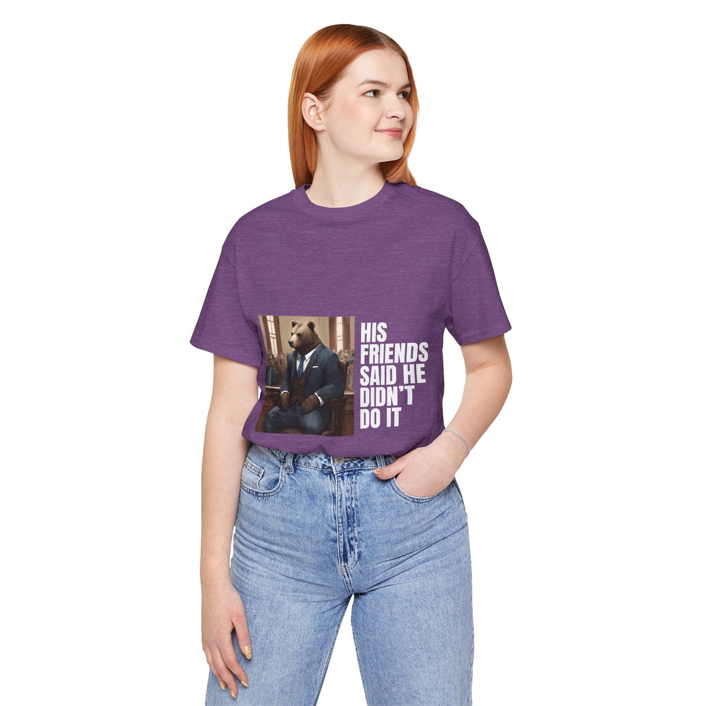 Women's Bear Trial Tee - White Graphic