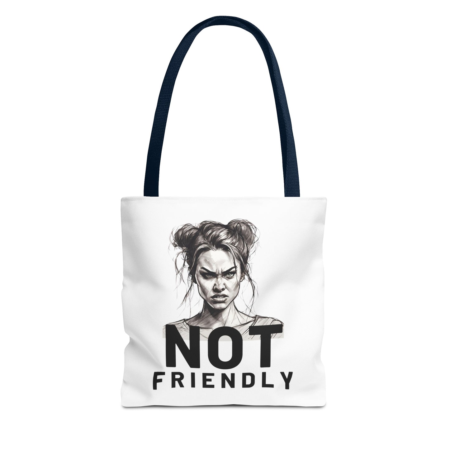 Not Friendly Tote Bag (AOP)