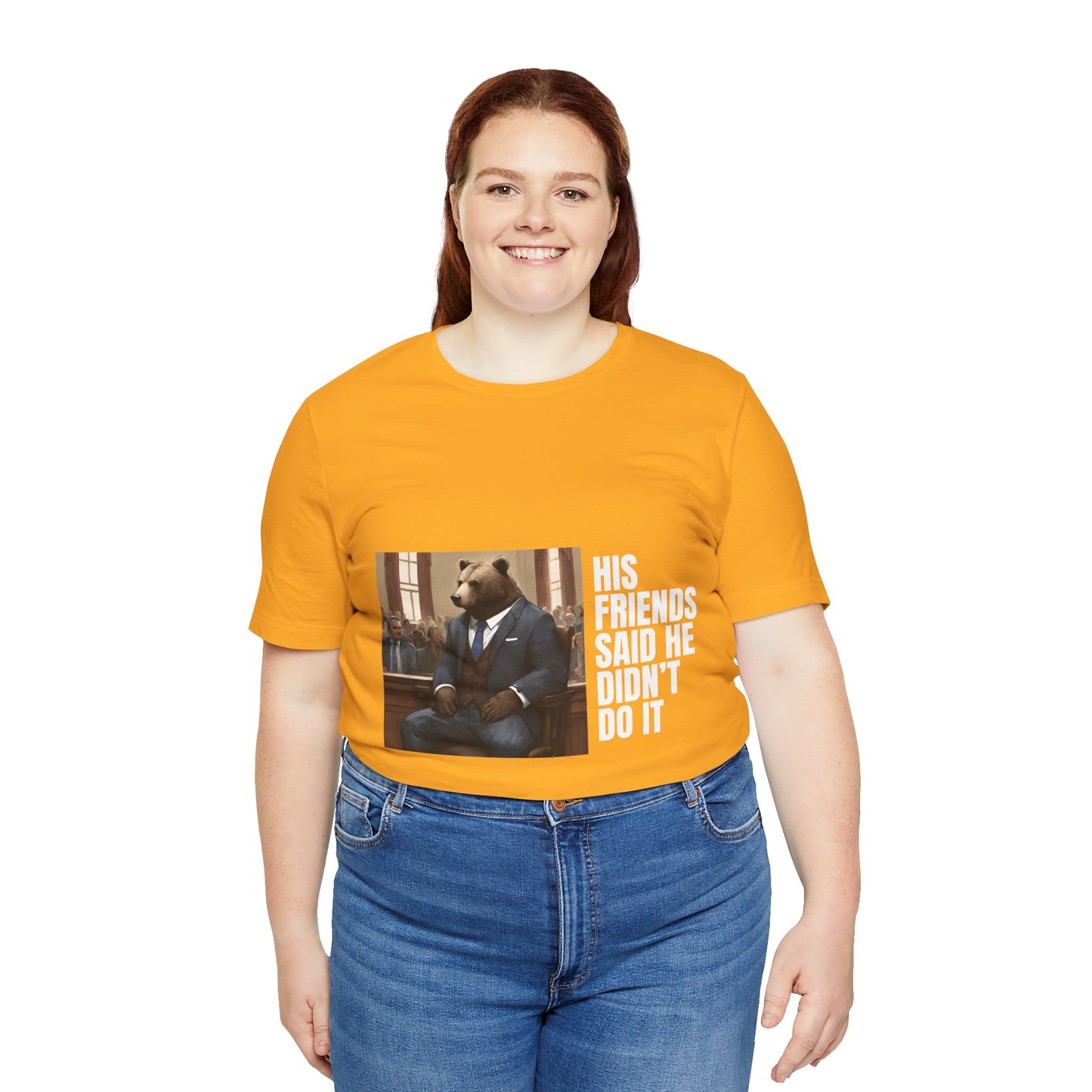 Women's Bear Trial Tee - White Graphic
