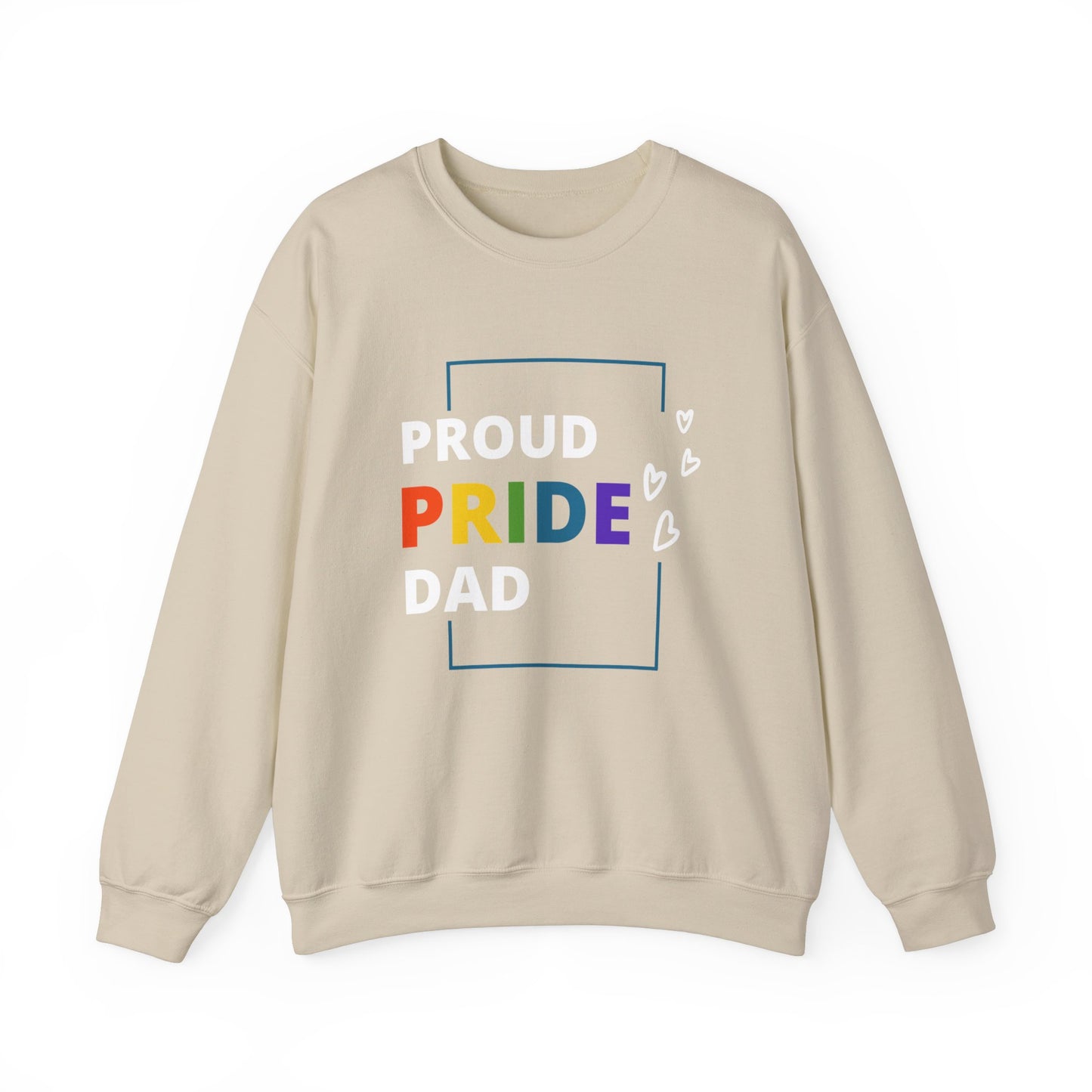 Proud Pride Dad Crewneck Sweatshirt