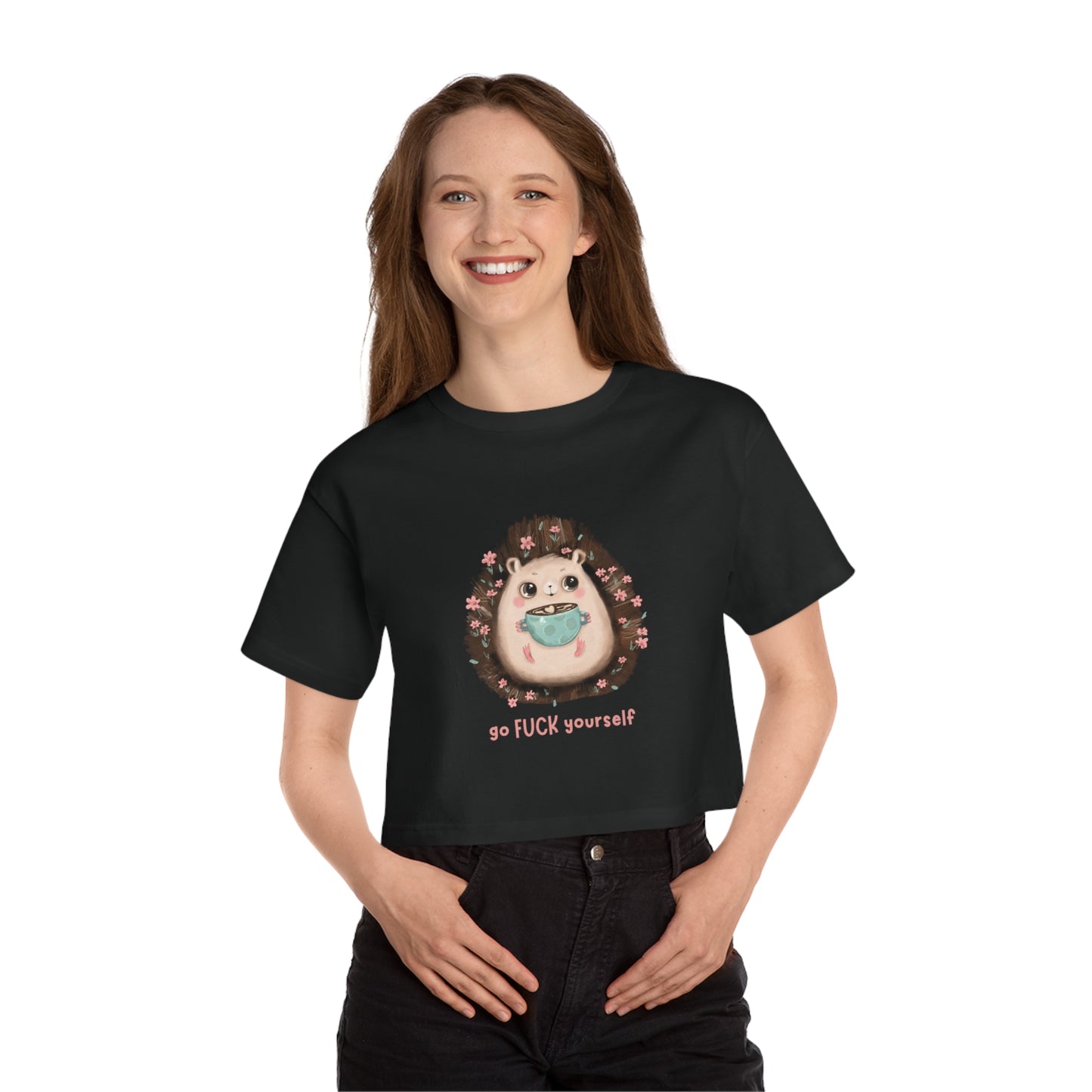 GFY Hedgehog Cropped T-Shirt