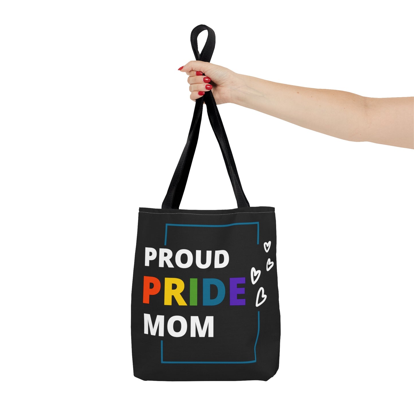 "Proud Pride Mom" Tote Bag (AOP)