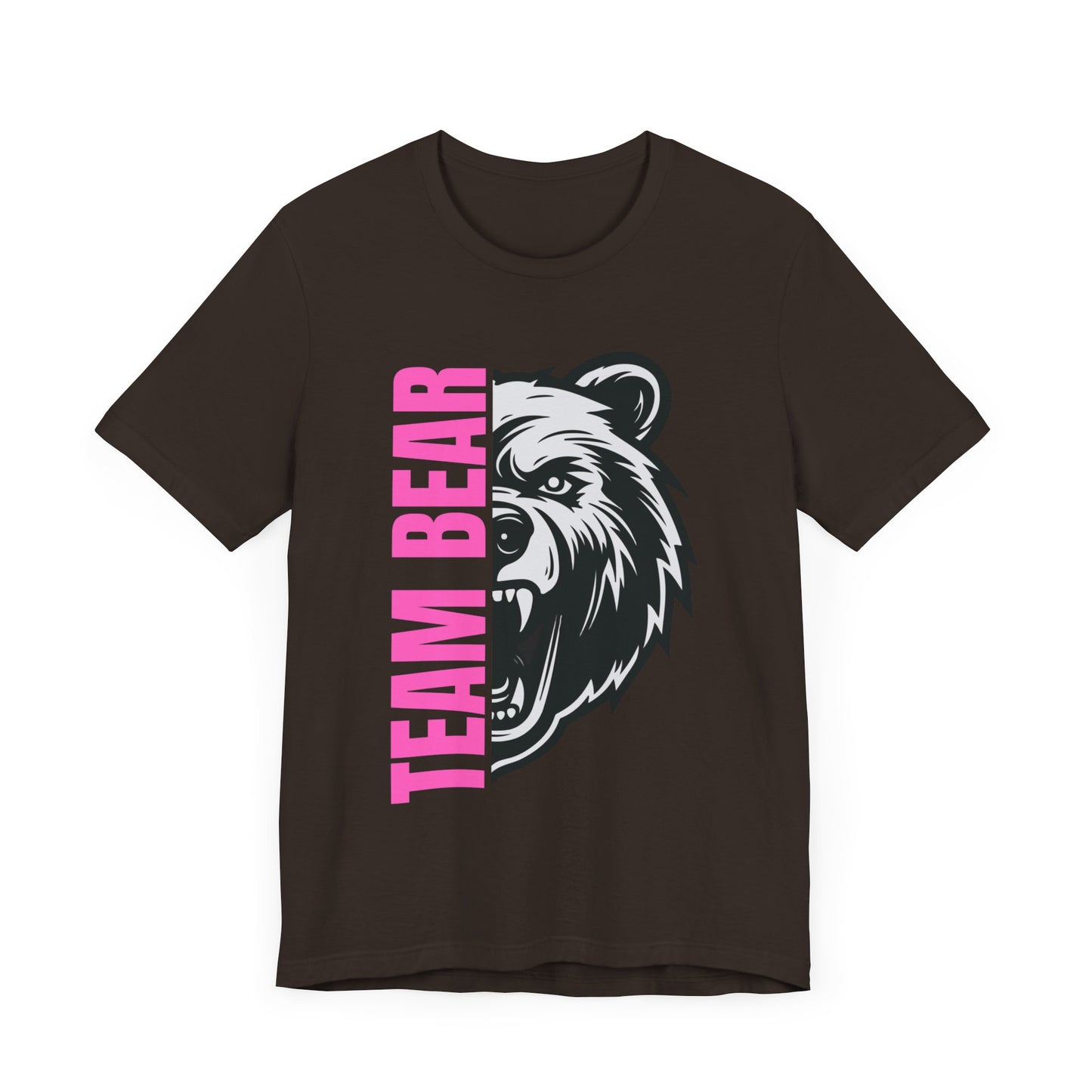 Women's "Team Bear" Tee - Pink Lettering