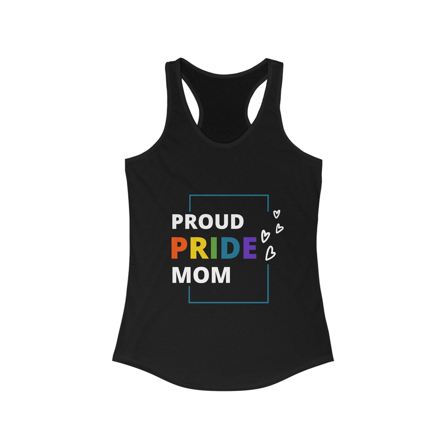 "Proud Pride Mom" Racerback Tank