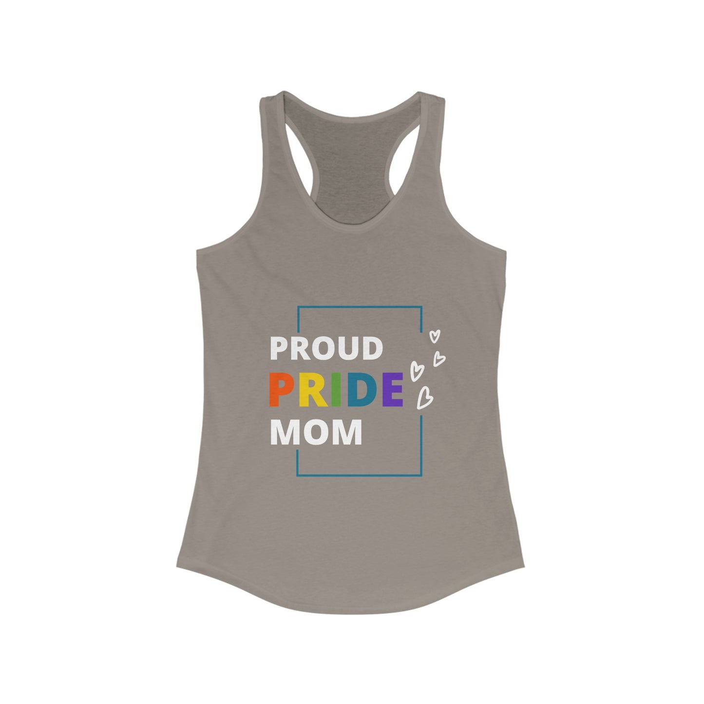 "Proud Pride Mom" Racerback Tank