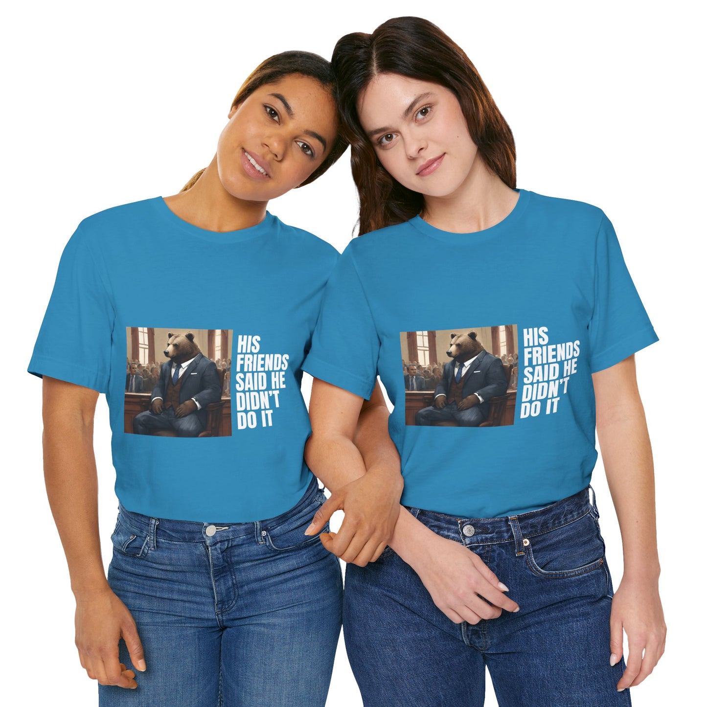 Women's Bear Trial Tee - White Graphic