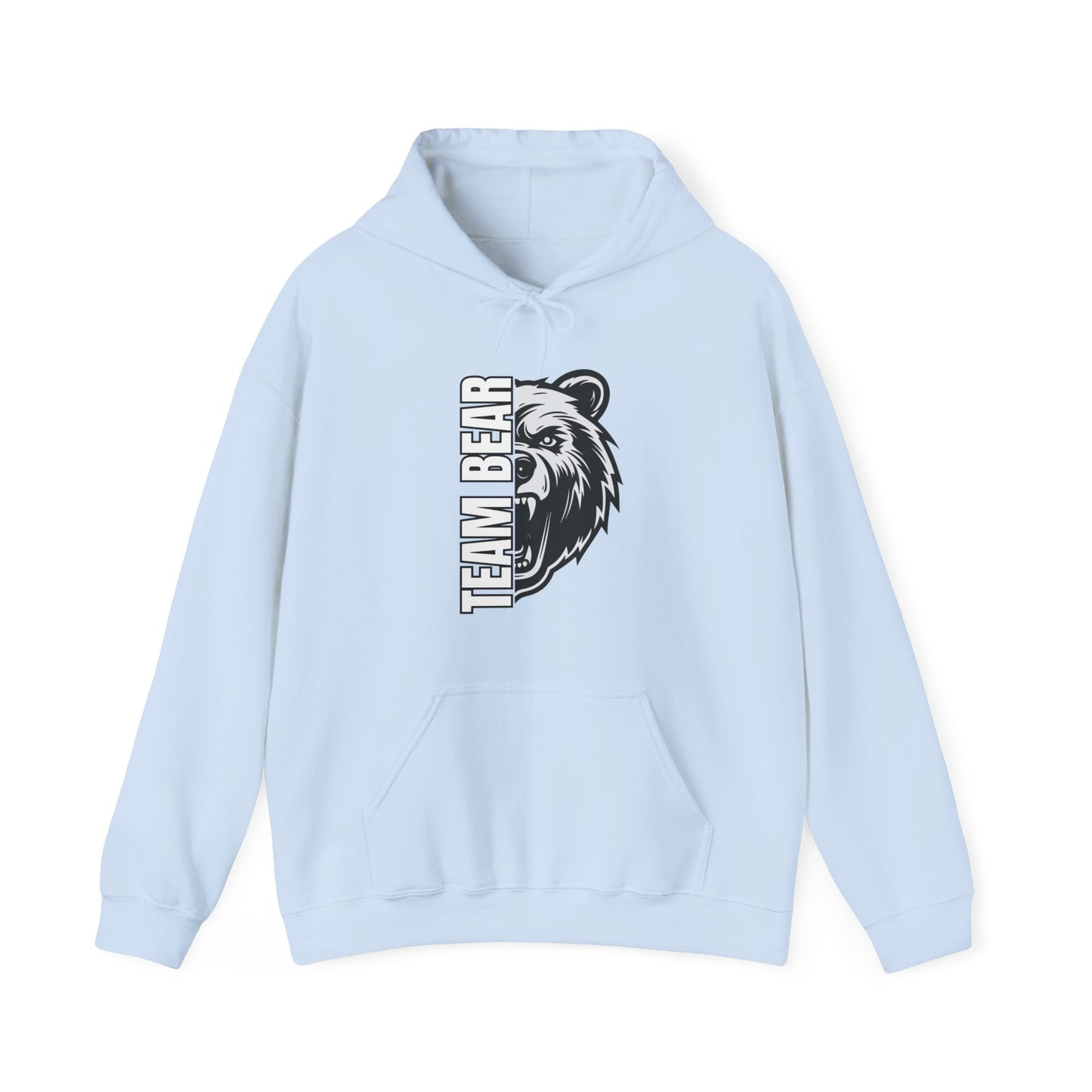 Women's "Team Bear" Hooded Sweatshirt - White Lettering