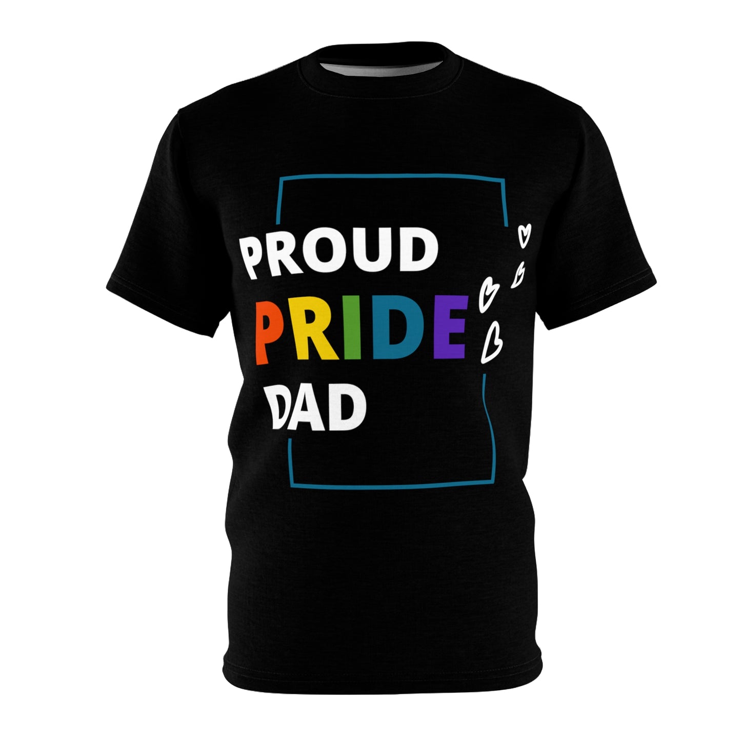 "Proud Pride Dad" Cut & Sew Tee (AOP)