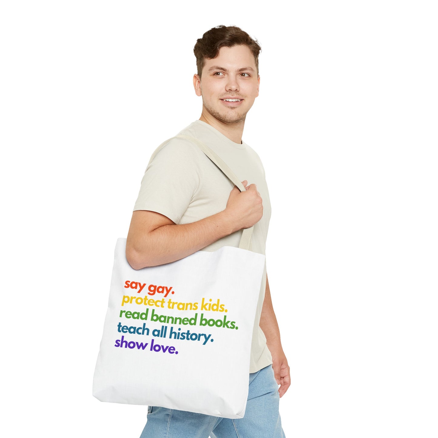 Pride Quote Tote Bag (AOP)