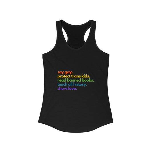 Pride Quote Racerback Tank