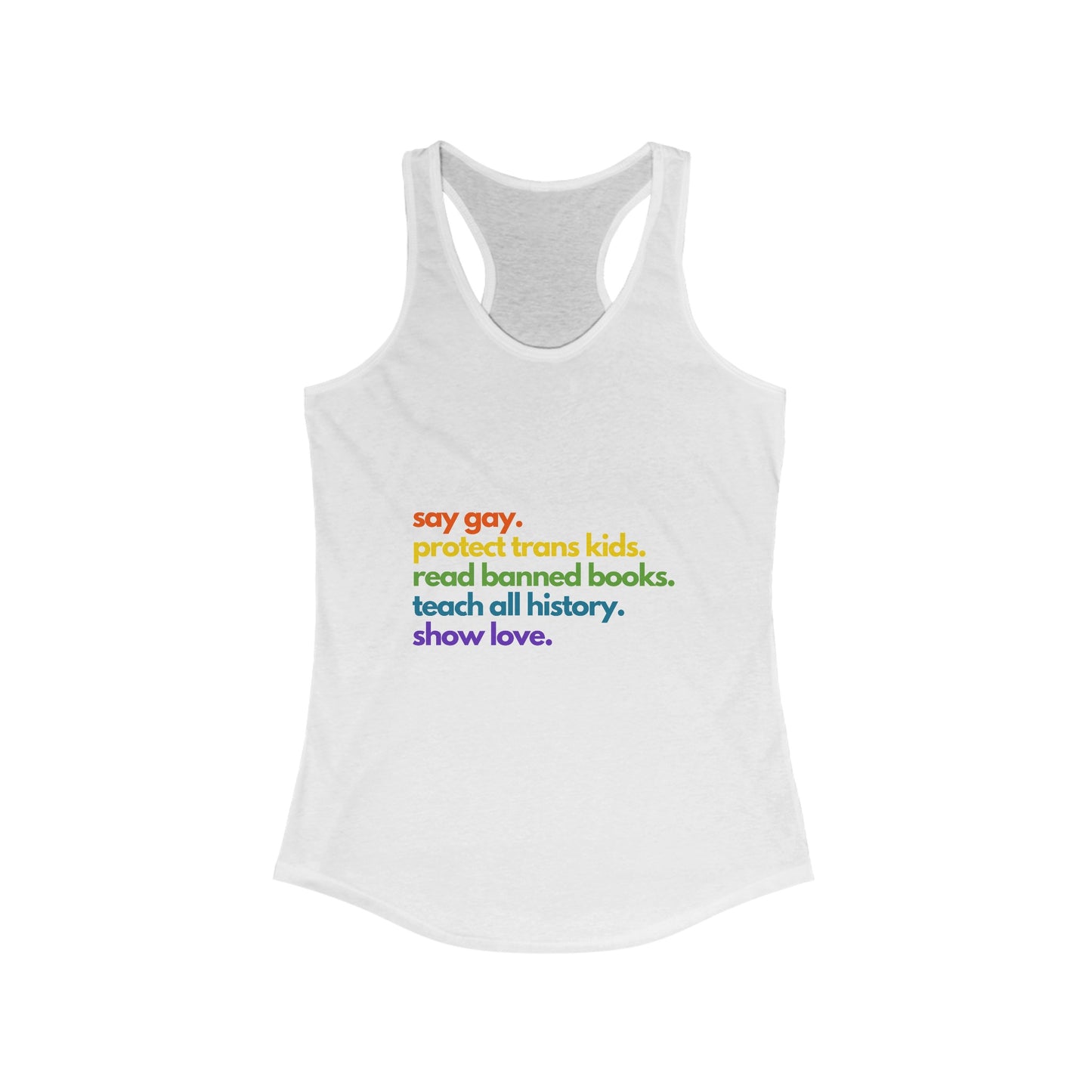 Pride Quote Racerback Tank