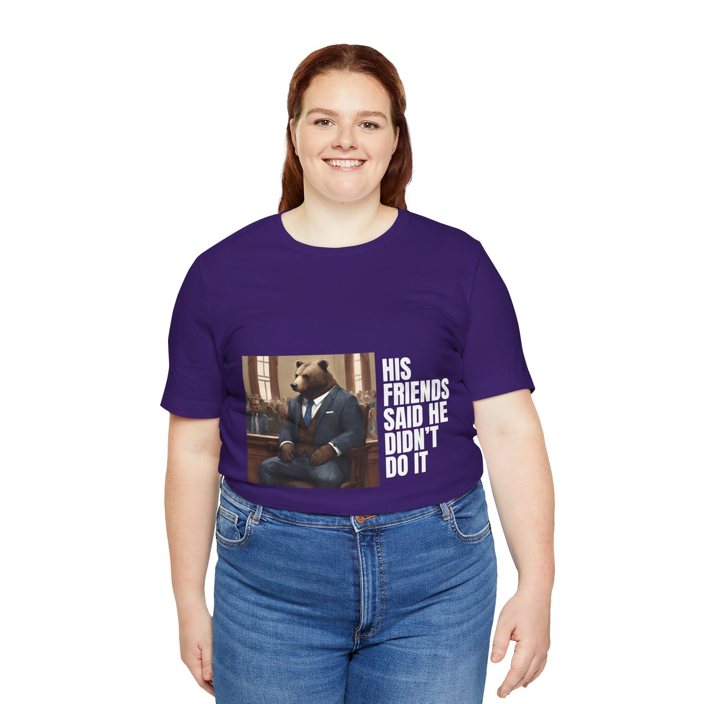 Women's Bear Trial Tee - White Graphic