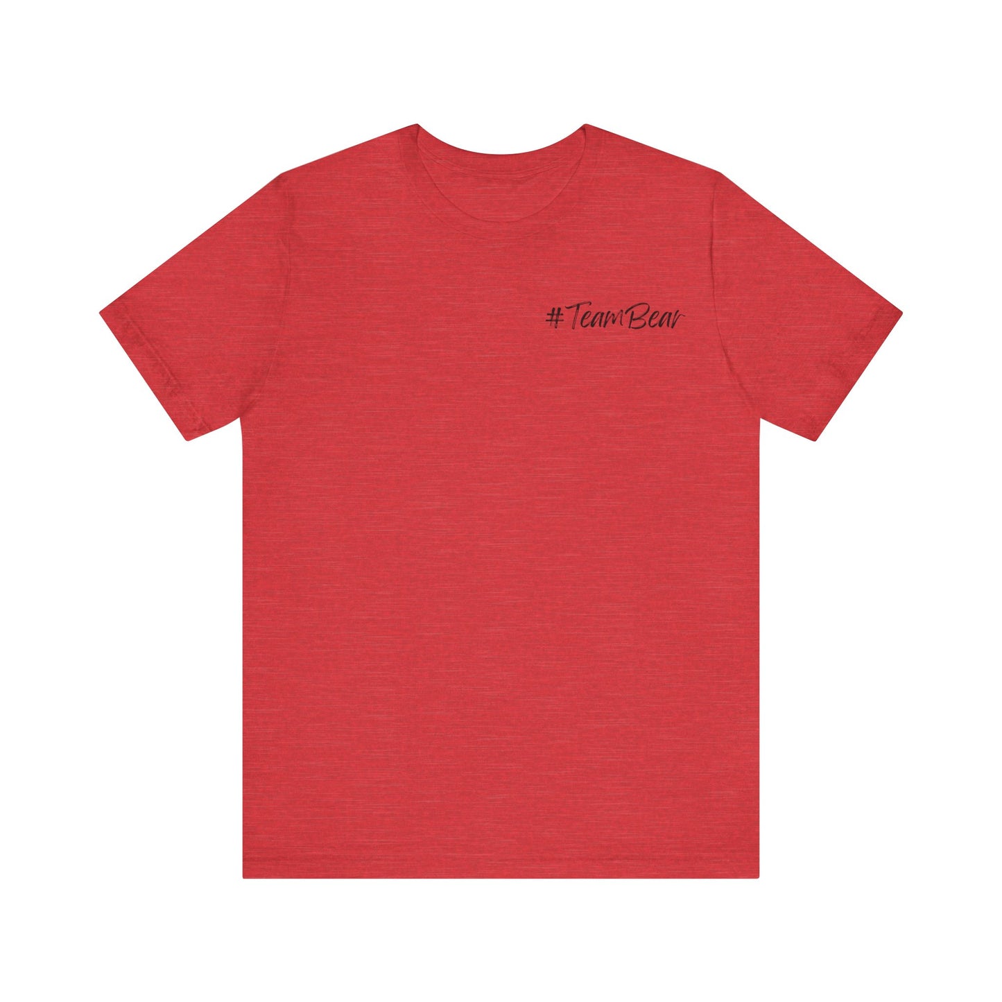 Women's Two-Sided Graphic "Team Bear" Tee - Black Graphics