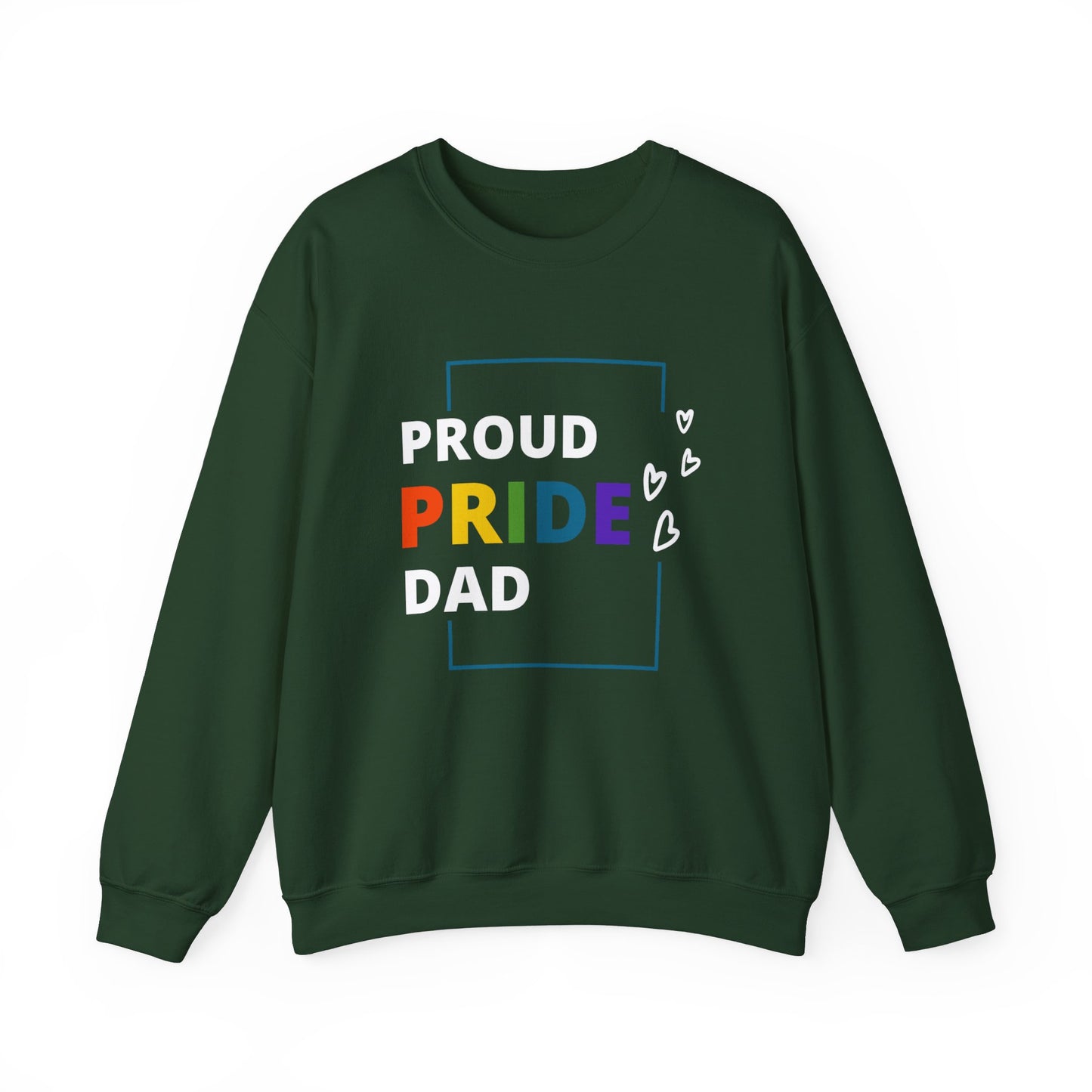 Proud Pride Dad Crewneck Sweatshirt