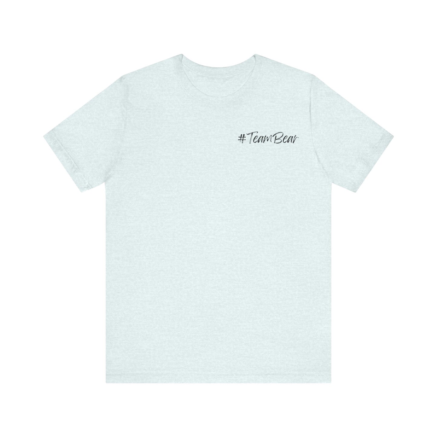 Women's Two-Sided Graphic "Team Bear" Tee - Black Graphics