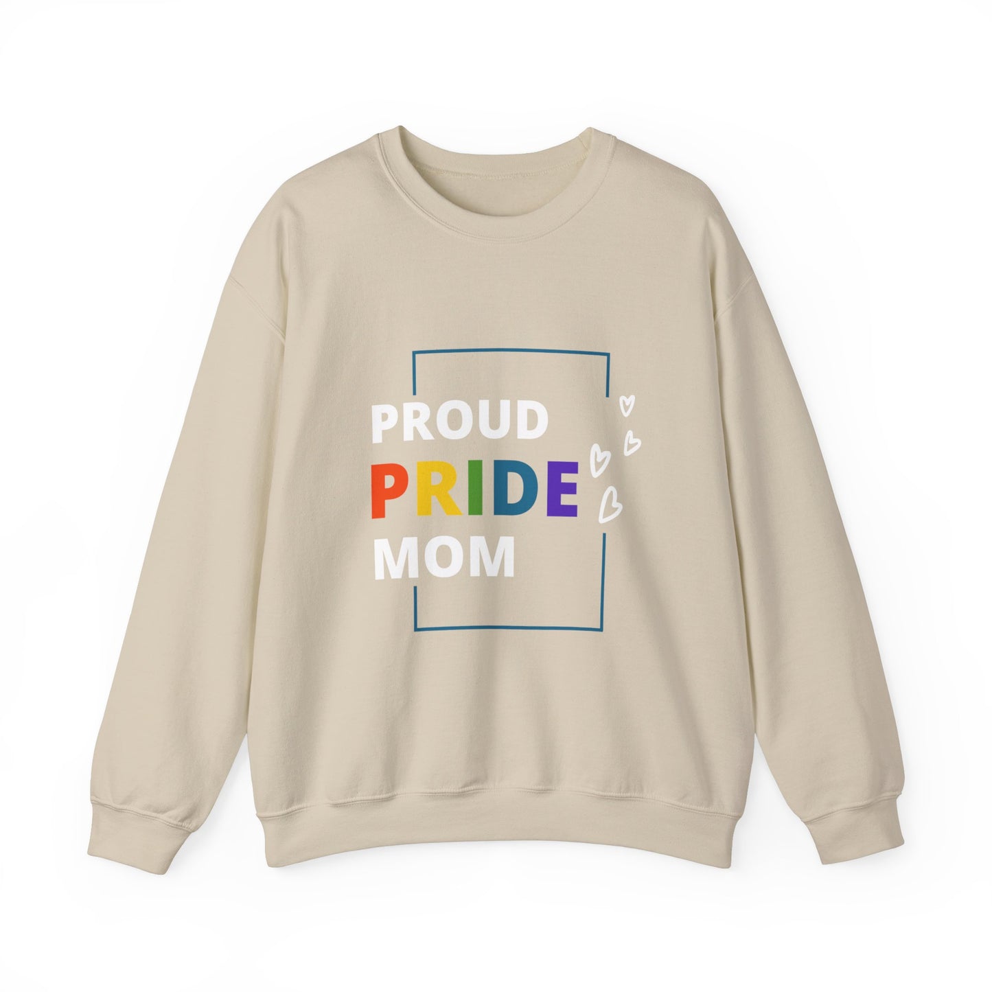 Proud Pride Mom Crewneck Sweatshirt
