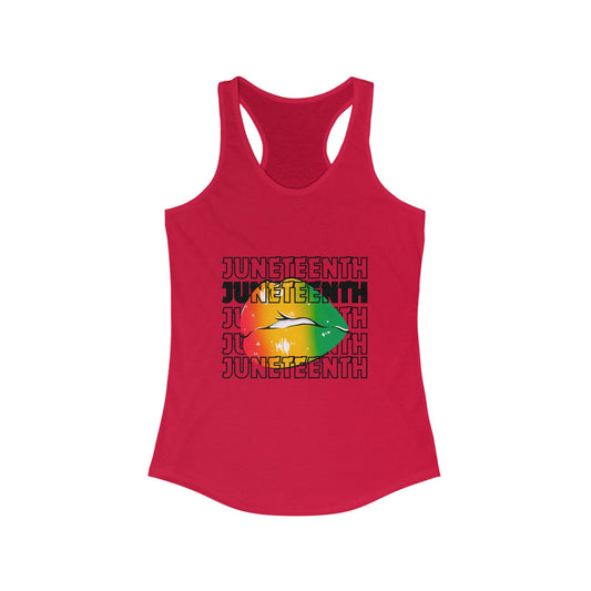 Juneteenth Lips Racerback Tank