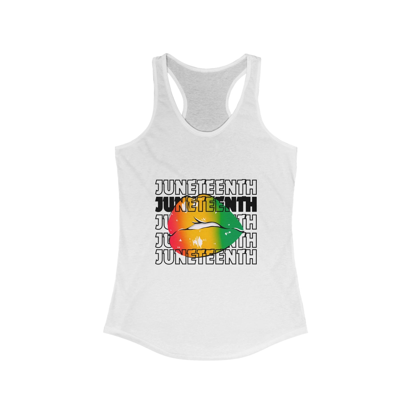 Juneteenth Lips Racerback Tank