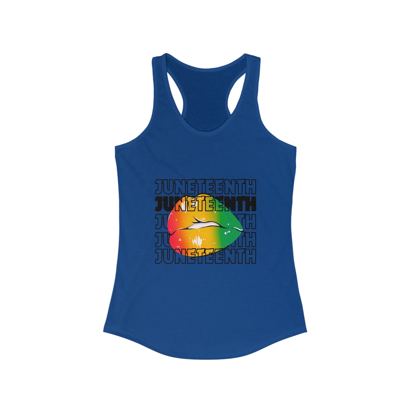Juneteenth Lips Racerback Tank