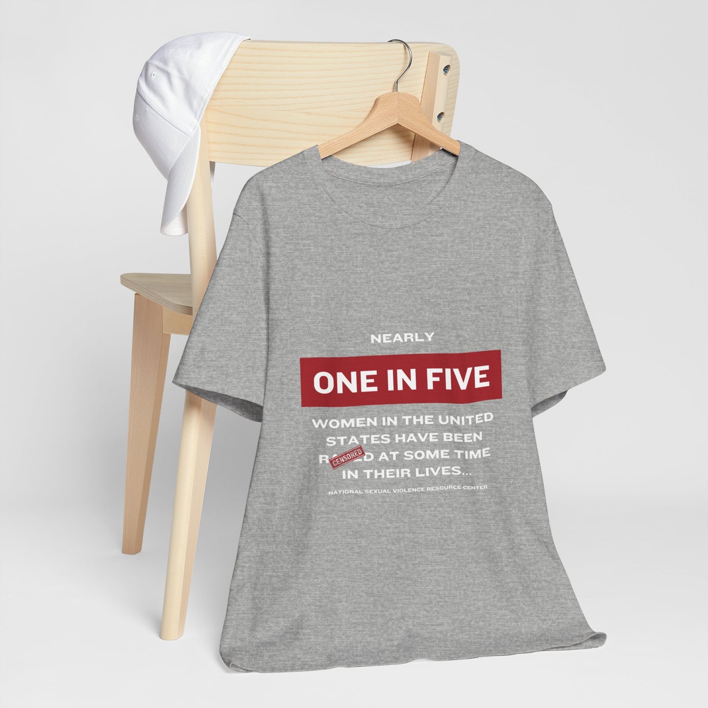 Women's Statistics Tee - White Writing